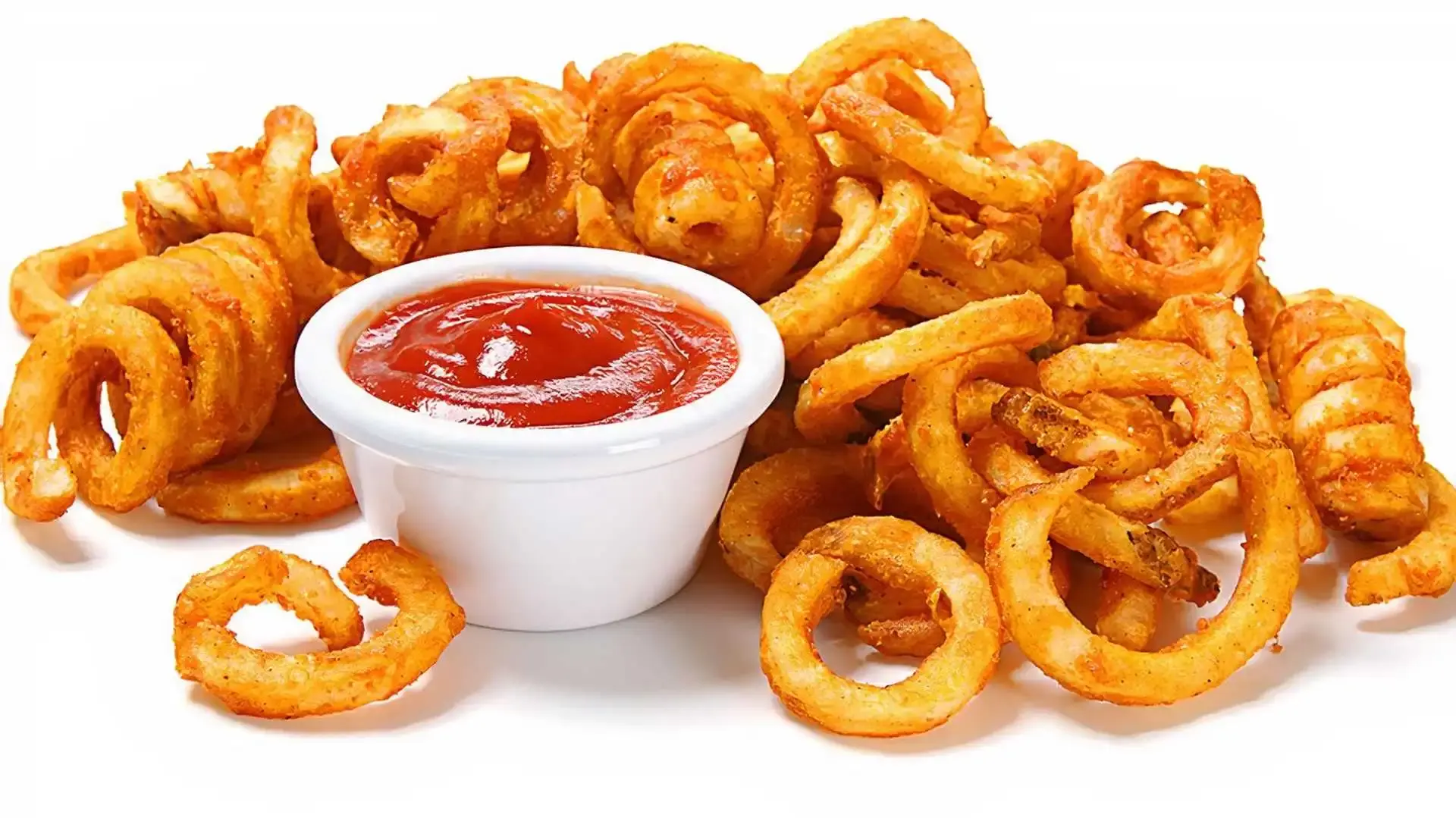 Delicious Spicy Curly Fries at Savvy Pizza & Donair in Calgary, AB
